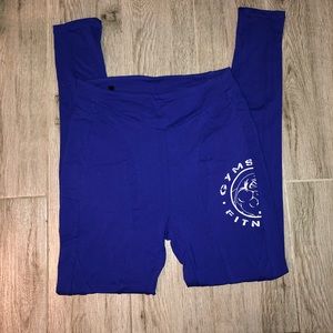 GYMSHARK BLUE LEGACY LEGGINGS SIZE L